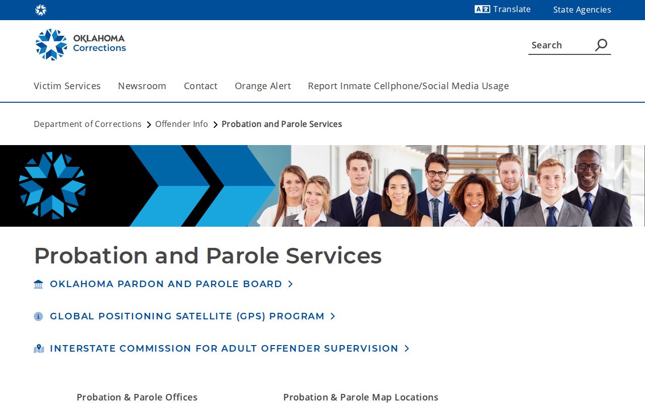 Beckham County parole and probation ODOC office directory